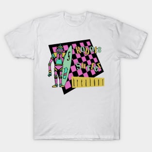 Robots Surfer Breakout T-Shirt